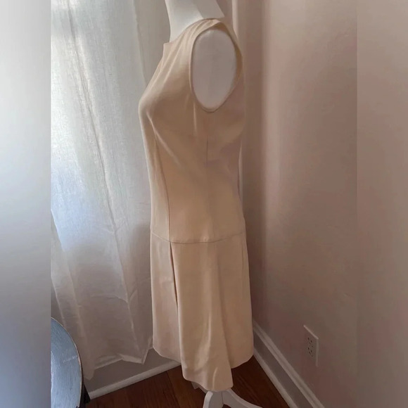 Dolce & Gabbana Virgin Wool Cream Mini Dress with belt Women Size 6 Medium IT 42 - Picture 7 of 11